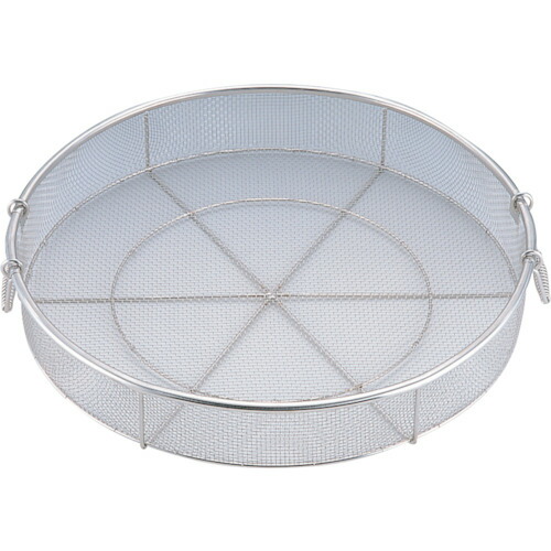 エムテートリマツ　１８－８給食用手付蒸しカゴ　８０ｃｍ（５メッシュ）　【品番：033040005】