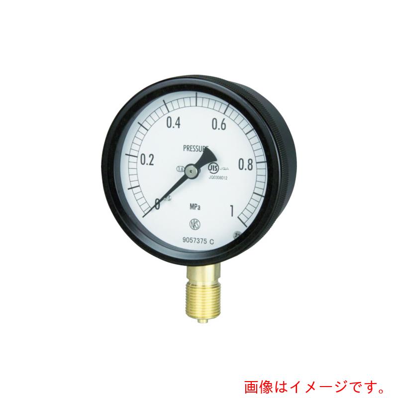 長野計器 密閉形圧力計 Ａ枠立型 Φ７５ 最小目盛０．１００ 【品番：BC10-131-4.0MP】