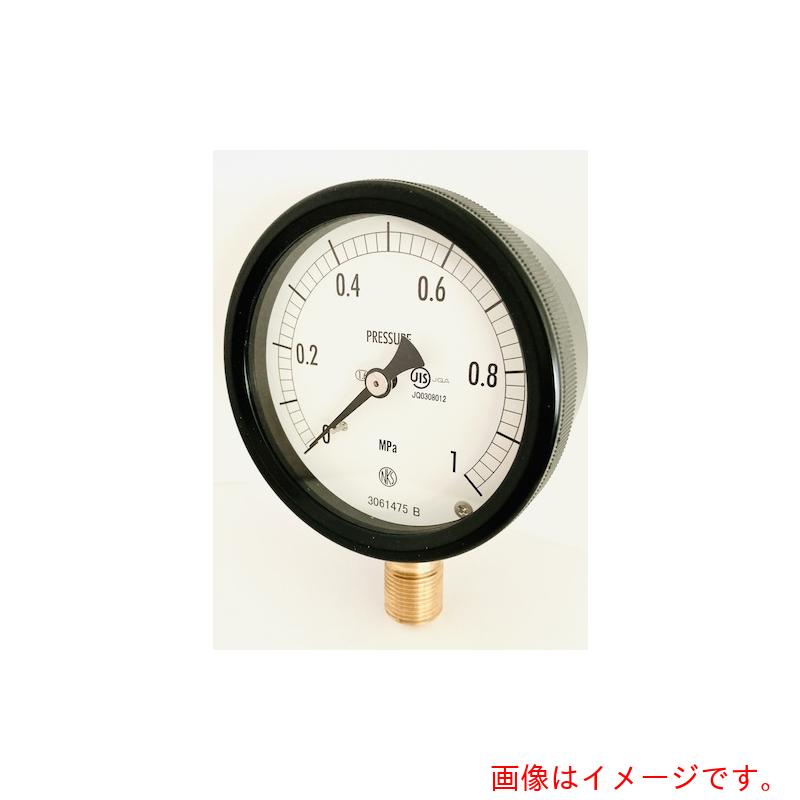 長野計器　密閉形圧力計（Ａ／Ｂ枠・立形）　１００Φ　形番：ＢＥ１２（プラスチックケース）　（検査成績書付）　【品番：BE12-243 -0.1-2MPA-IR】｜住設プロ　店