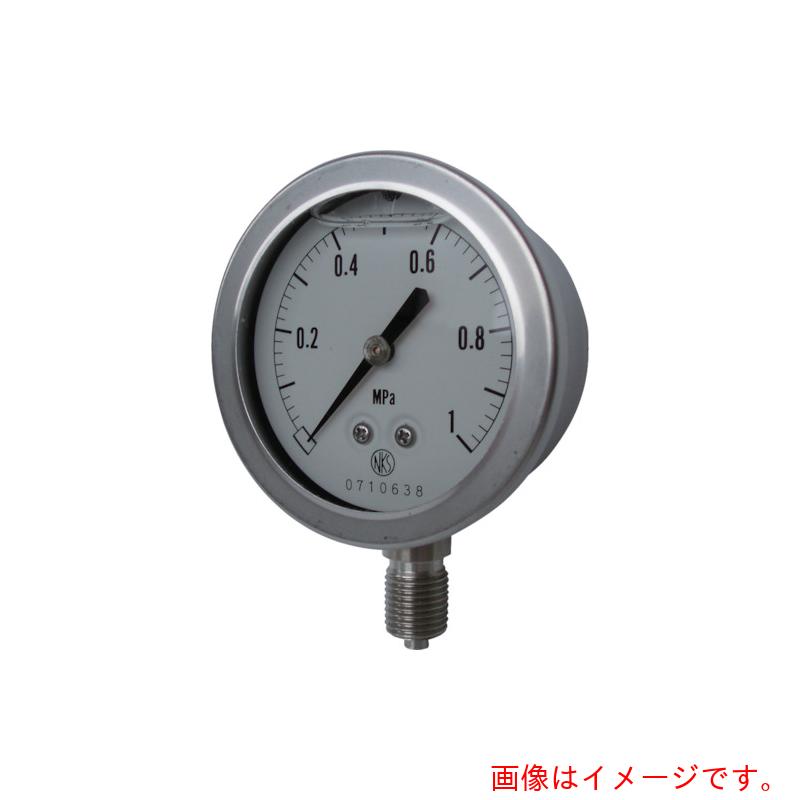 長野計器　グリセリン入圧力計　圧力レンジ（ＭＰａ）：０．０～１０．００　【品番：GV50-123-10.0MP】