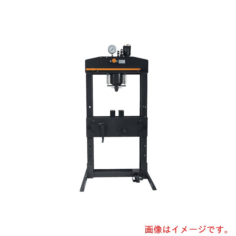 【別途送料あり】長崎ジャッキ　油圧矯正プレス（エアー手動兼用）ウレタン車（ストッパー付）　【品番：NSP-350A-C3】