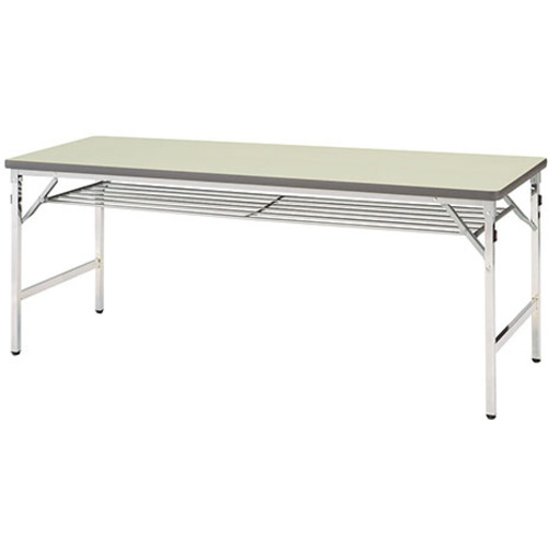 ★ナイキ（NAIKI）　折りたたみテーブル１８００Ｘ６００Ｘ７００　【品番：KMJ1860MT-WH】 42,616円