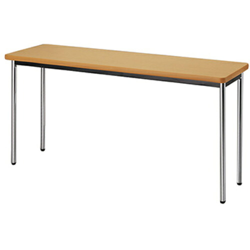 ナイキ（NAIKI） 会合早見表 ＫＭＹ型／天板：絹地木材 脚：メッキ／Ｗ１５００×Ｄ４５０×Ｈ７２０ 【品番：KMY1545-M-SN】