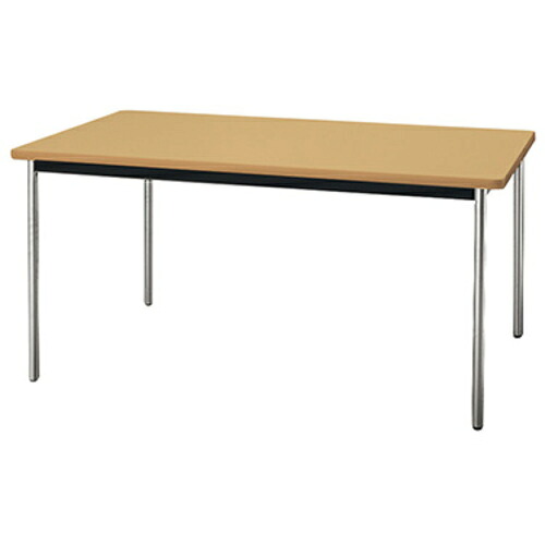 ナイキ（NAIKI） 会合速見表 ＫＭＹ型／天板：地絹白木 脚：メッキ／Ｗ１５００×Ｄ７５０×Ｈ７２０ 【品番：KMY1575-M-SN】