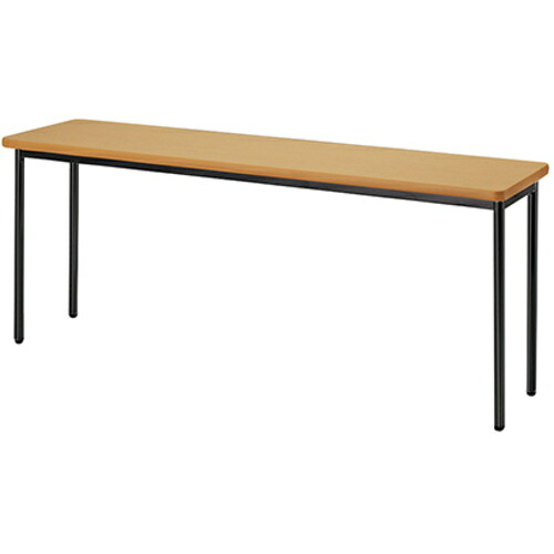 ナイキ（NAIKI） 会合早見表 ＫＭＹ型／天板：絹地木材 脚：黒いこと／Ｗ１８００×Ｄ４５０×Ｈ７２０ 【品番：KMY1845-B-SN】