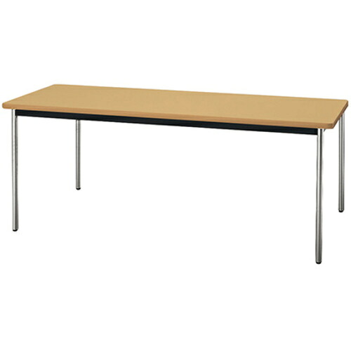 ナイキ（NAIKI） 会合早見表 ＫＭＹ型／天板：絹地木材 脚：メッキ／Ｗ１８００×Ｄ６００×Ｈ７２０ 【品番：KMY1860-M-SN】