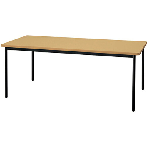 ナイキ（NAIKI） 会合速見表 ＫＭＹ型／天板：地絹白木 脚：黒いこと／Ｗ１８００×Ｄ７５０×Ｈ７２０ 【品番：KMY1875-B-SN】