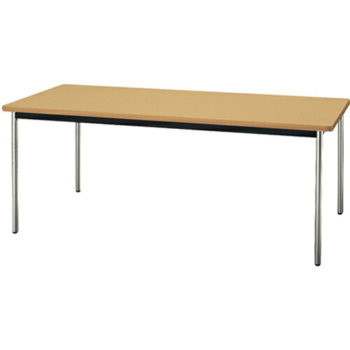 ナイキ（NAIKI） 会合速見表 ＫＭＹ型／天板：地絹白木 脚：メッキ／Ｗ１８００×Ｄ７５０×Ｈ７２０ 【品番：KMY1875-M-SN】