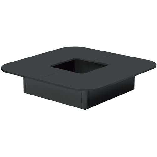 【別途送料あり】ナイキ（NAIKI）　ワークベンチ（開口タイプ）　ロトス　ＬＯＴＬ型／本体：ブラック　座面：ブラック／Ｗ１８００×Ｄ１８００×Ｈ４００　【品番：LOTL1818K-BBT】