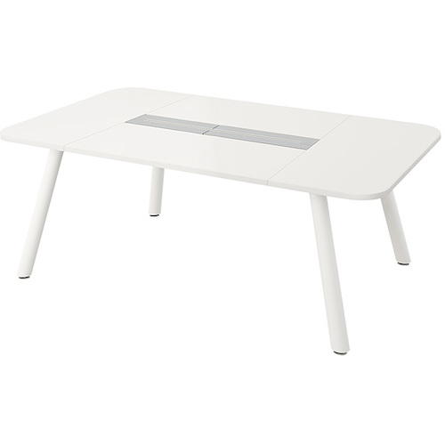 【別途送料あり】ナイキ（NAIKI）　ベンチテーブル　【品番：MCF2212K-WH】