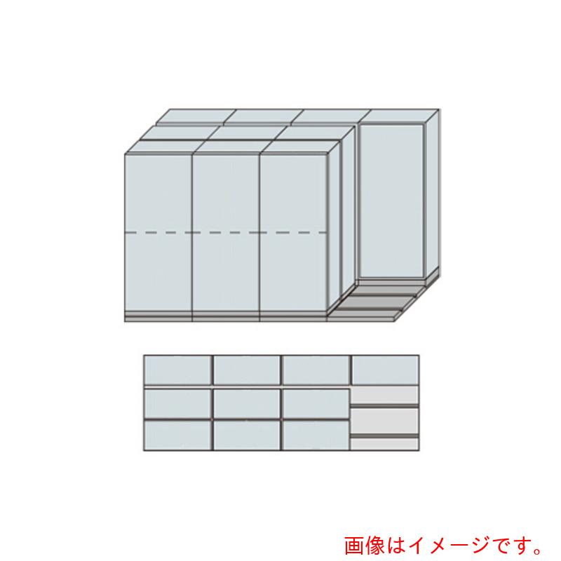 【別途送料あり】ナイキ（NAIKI）　並行移動３列４連ベースセット　【品番：MCW-3421-BBB-W】