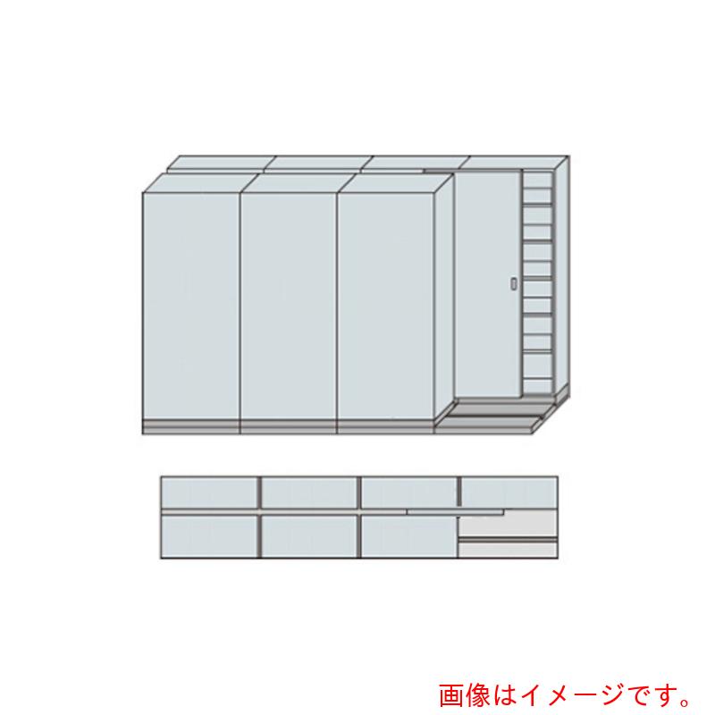 【別途送料あり】ナイキ（NAIKI）　ＮＷ型並行移動書庫用ベース　Ｗ３６６０×Ｄ７９０×Ｈ２２２２　【品番：MNW-2421-AC】