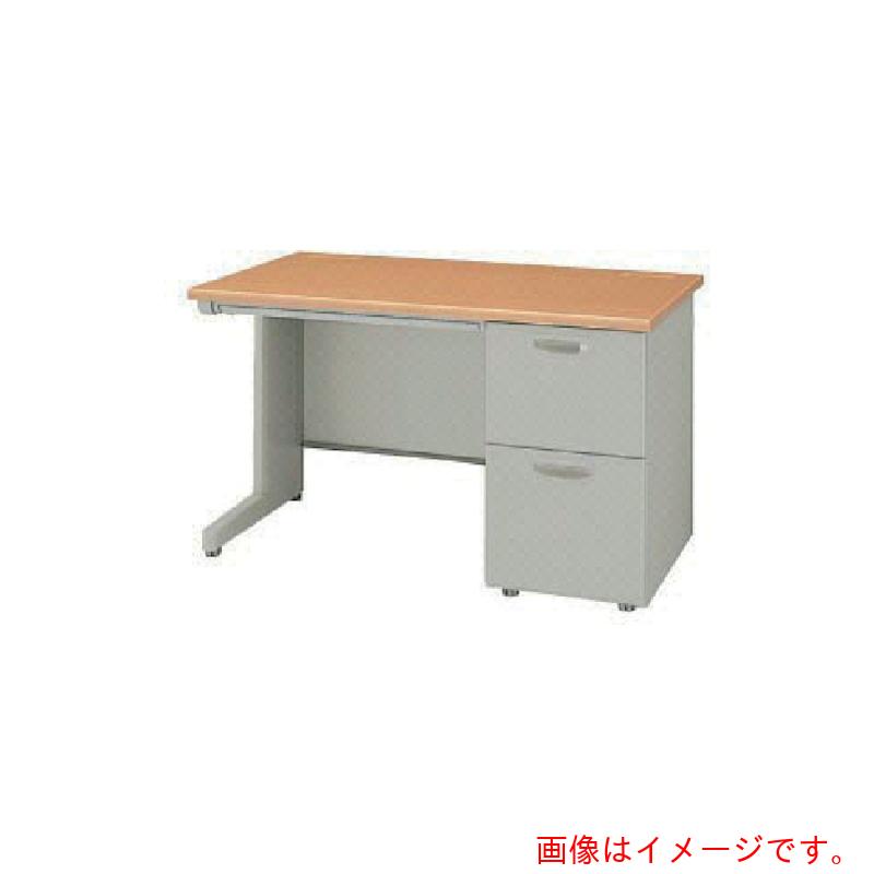 【別途貨物輸送あり】ナイキ（NAIKI） 片袖勉強机 ＮＥＤ型／天板：ライトバーチ肌理 本体：ウォーム白いこと／Ｗ１０００×Ｄ７００×Ｈ７００ 【品番：NED107A-AWL】