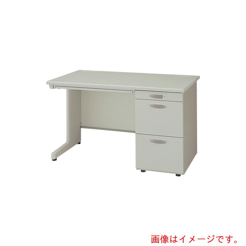 【別途送料あり】ナイキ（NAIKI）　片袖デスク　ＮＥＤ型／天板：ライトバーチ木目　本体：ウォームホワイト／Ｗ１０００×Ｄ７００×Ｈ７００　【品番：NED107C-AWL】