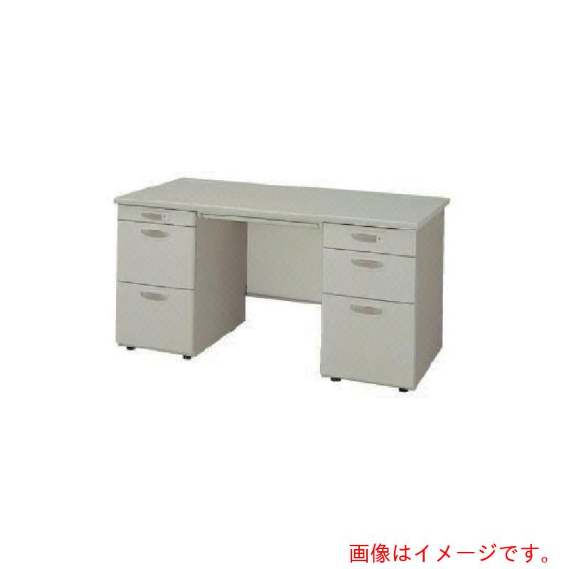 【別途貨物輸送あり】ナイキ（NAIKI） 両袖事務机 ＮＥＤ型／天板：ウォーム白いこと 本体：ウォーム白いこと／Ｗ１４００×Ｄ７００×Ｈ７００ 【品番：NED147BC-AWH】