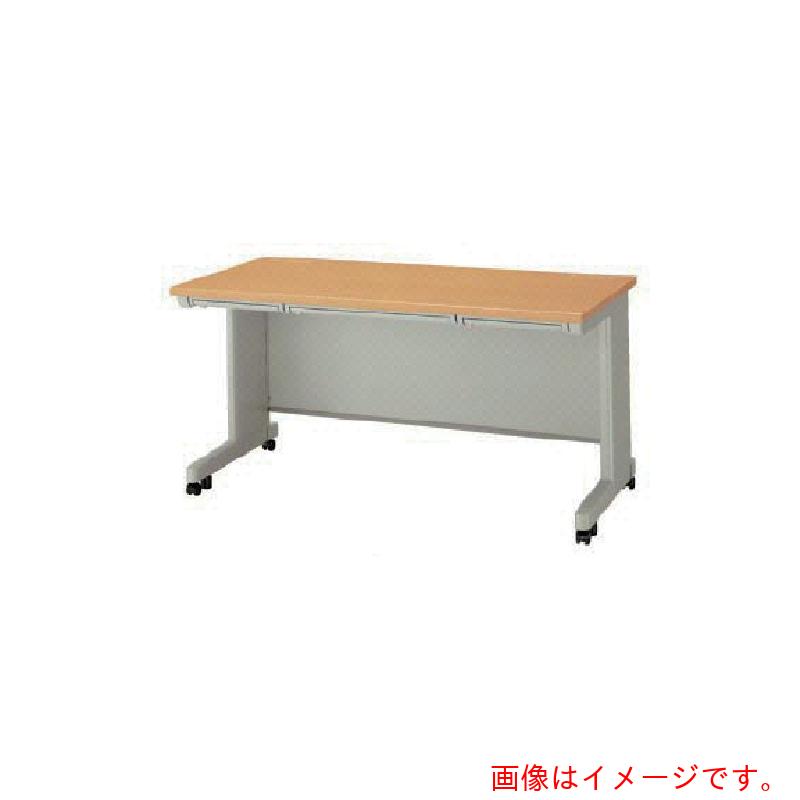 【別途貨物輸送あり】ナイキ（NAIKI） 平勉強机（キャスター操作手順） ＮＥＤ型／天板：ライトバーチ肌理 本体：ウォーム白いこと／Ｗ１４００×Ｄ７００×Ｈ７００ 【品番：NED147FC-AWL】