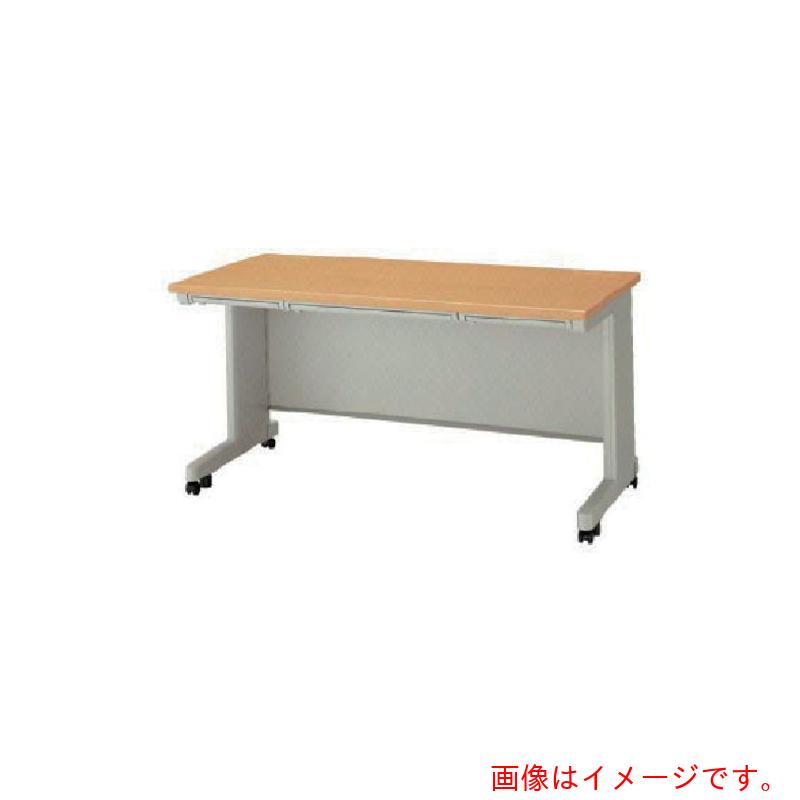 【別途貨物輸送あり】ナイキ（NAIKI） 平勉強机（キャスター操作手順） ＮＥＤ型／天板：ライトバーチ肌理 本体：ウォーム白いこと／Ｗ１８００×Ｄ７００×Ｈ７００ 【品番：NED187FC-AWL】