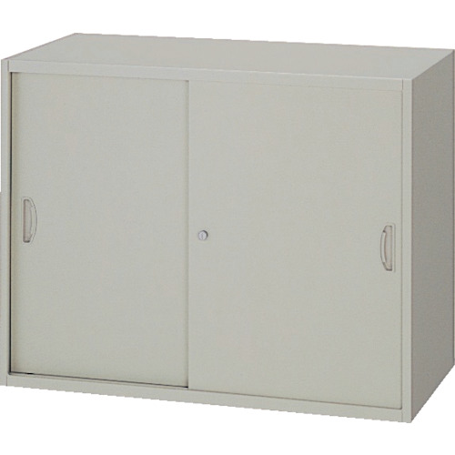 【別途送料あり】ナイキ（NAIKI）　収納庫　ＮＷ型　スチール引違い書庫　２枚扉　８９９×４５０×７００　ウォームホワイト　【品番：NW-0907H-AW】