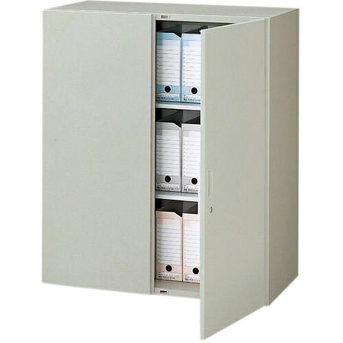 【別途貨物輸送あり】ナイキ（NAIKI） 納める庫 ＮＷＳ型 両開き書庫 Ｗ８９９×Ｄ４００×Ｈ９００ 【品番：NWS-0909K-AW】