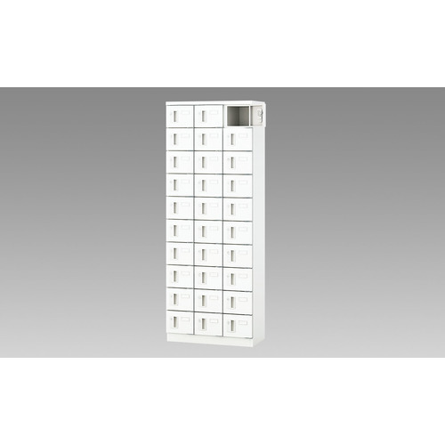 【別途送料あり】ナイキ（NAIKI）　小物入れロッカー（３０人用）　【品番：PLK0616C-30-WW】