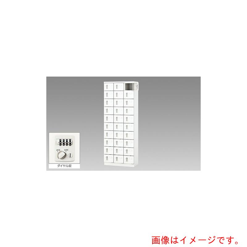 【別途貨物輸送あり】ナイキ（NAIKI） 小入れものロッカー（３０人用） 【品番：PLK0616D-30-WW】