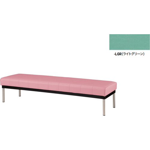 ナイキ（NAIKI） 長イス（背なし） ライトグリーン 【品番：RC24554-LGR】