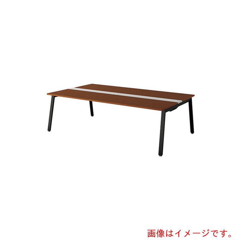 【別途送料あり】ナイキ（NAIKI）　大型ベンチテーブル　（基本型）　（両面タイプ）　【品番：RXFN2414K-BWN】