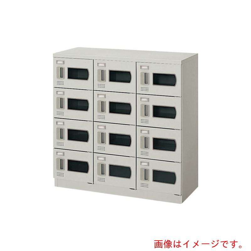 【別途貨物輸送あり】ナイキ（NAIKI） ＳＢ１２人用窓付（錠付） 【品番：SB0909K-12W-BL】