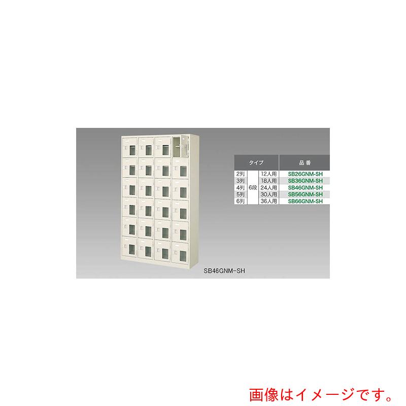 【別途送料あり】ナイキ（NAIKI） シューズボックス（１８人用） 【品番：SB36GNM-SH】