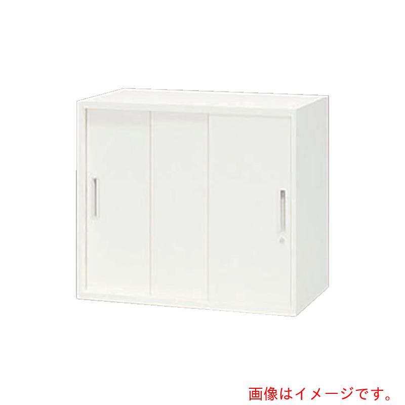 【別途貨物輸送あり】ナイキ（NAIKI） 納める庫 ＣＷ型 スチール写真引違い書庫（３枚扉） Ｗ８００×Ｄ４５０×Ｈ７００ 【品番：CW-0807H3-WW】