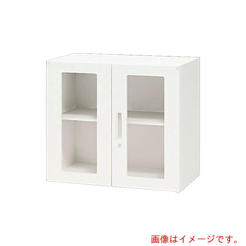 ★ナイキ（NAIKI） 納める庫 ＣＷ型 硝子両開き書庫 Ｗ８００×Ｄ４５０×Ｈ７００ 【品番：CW-0807KG-WW】