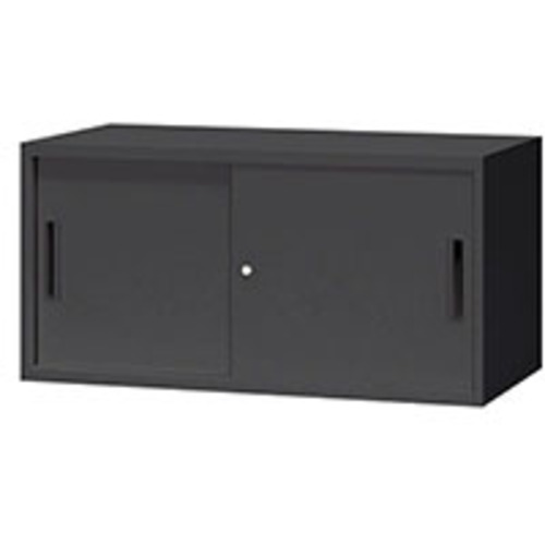 ナイキ（NAIKI） スチール写真引違い書庫（２枚扉） ＣＷ型納める庫（黒いこと印字機） 【品番：CW-0904H-BB】
