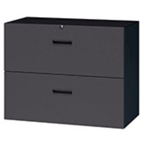 【別途送料あり】ナイキ（NAIKI）　ファイル引出し（２段）　ＣＷ型収納庫（ブラックタイプ）　【品番：CW-0907S-2-BB】