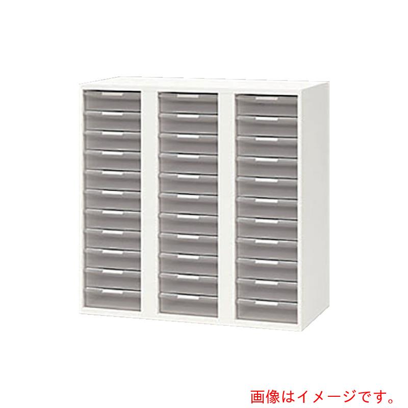【別途送料あり】ナイキ（NAIKI）　収納庫　ＣＷ型　トレー書庫　深型・Ａ４用　Ｗ８９９×Ｄ４５０×Ｈ９００　【品番：CW-0909ALL-W】