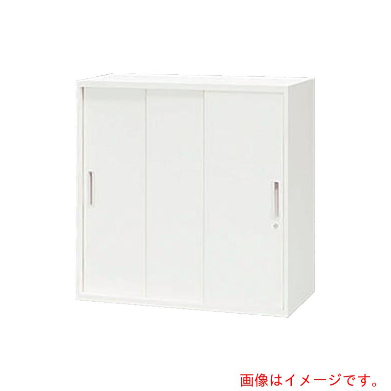 【別途送料あり】ナイキ（NAIKI） 収納庫 ＣＷ型 スチール引違い書庫（３枚扉） ８９９×４５０×９００ 【品番：CW-0909H3-WW】