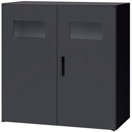 【別途貨物輸送あり】ナイキ（NAIKI） 納める庫 ＣＷ型 トラッシュボックス Ｗ８９９×Ｄ４５０×Ｈ９００ 黒いこと 【品番：CW-0909KT-BB】