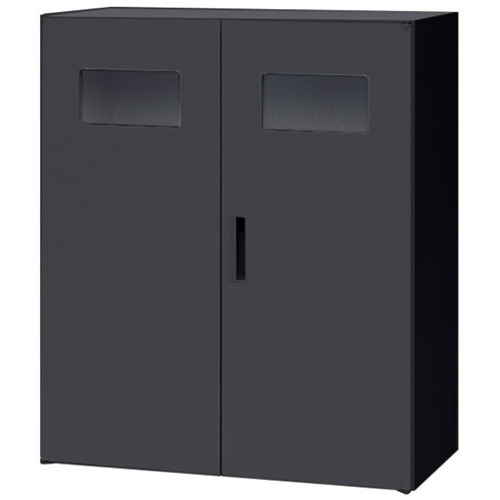 【別途貨物輸送あり】ナイキ（NAIKI） 納める庫 ＣＷ型 トラッシュボックス Ｗ８９９×Ｄ４５０×Ｈ１０５０ 黒いこと 【品番：CW-0911KT-BB】