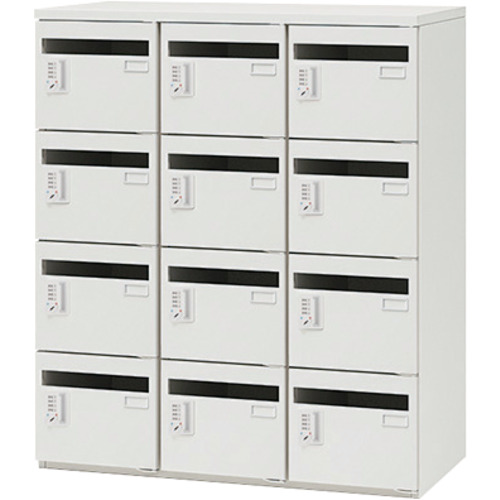 【別途送料あり】ナイキ（NAIKI） メールボックス（１２人用） 【品番：CW-0911MBDR-12-WW】