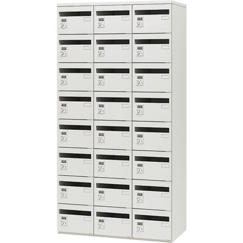 【別途送料あり】ナイキ（NAIKI）　メールボックス（２４人用）　【品番：CW-0918MBD-24-WW】