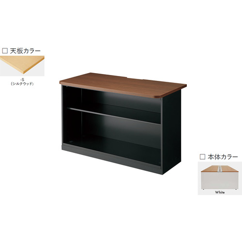【別途貨物輸送あり】ナイキ（NAIKI） 挙げ句の果て押し入れ ＭＦ型 メラミンかざり付ける板 Ｗ１２００×Ｄ６００×Ｈ７２０ 本体：白 天板：地絹白木 【品番：CW-1272NEC-WS】