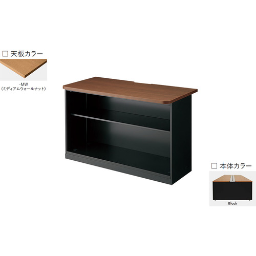 【別途貨物輸送あり】ナイキ（NAIKI） 挙げ句の果て押し入れ ＭＦ型 耐指紋性メラミン Ｗ１２００×Ｄ６００×Ｈ７２０ 本体：白 天板：ダークムウォールナット 【品番：CW-1272NEC-WWN】