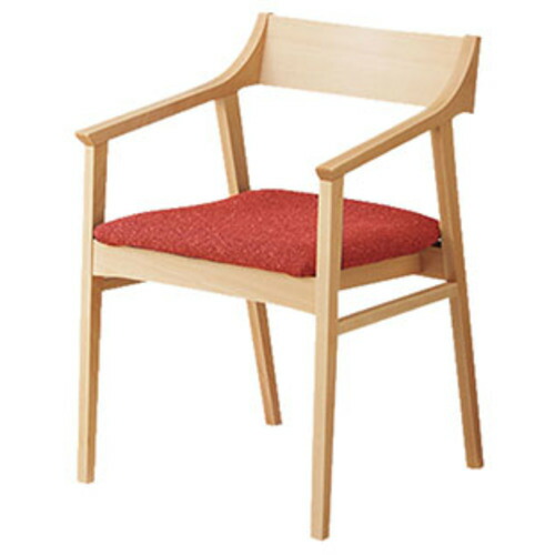 ナイキ(NAIKI) ミーティングチェアー(肘付) E355型 【品番:E355F-M7-OR】
