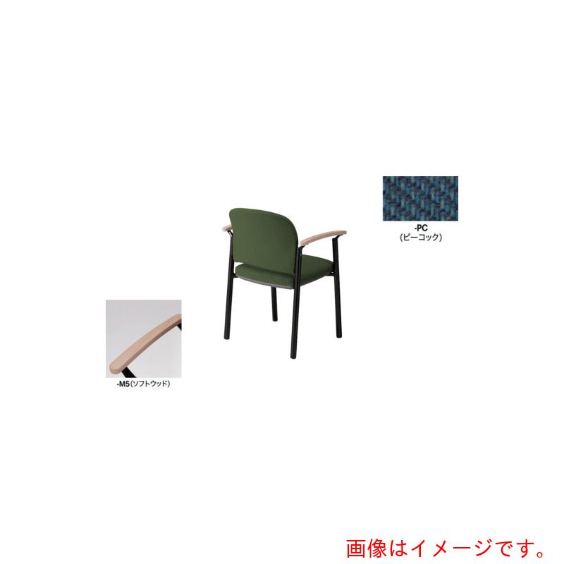 ナイキ（NAIKI） ミーティングチェアー（肘付） Ｅ４３３型 【品番：E434FB-M5-マイコン】