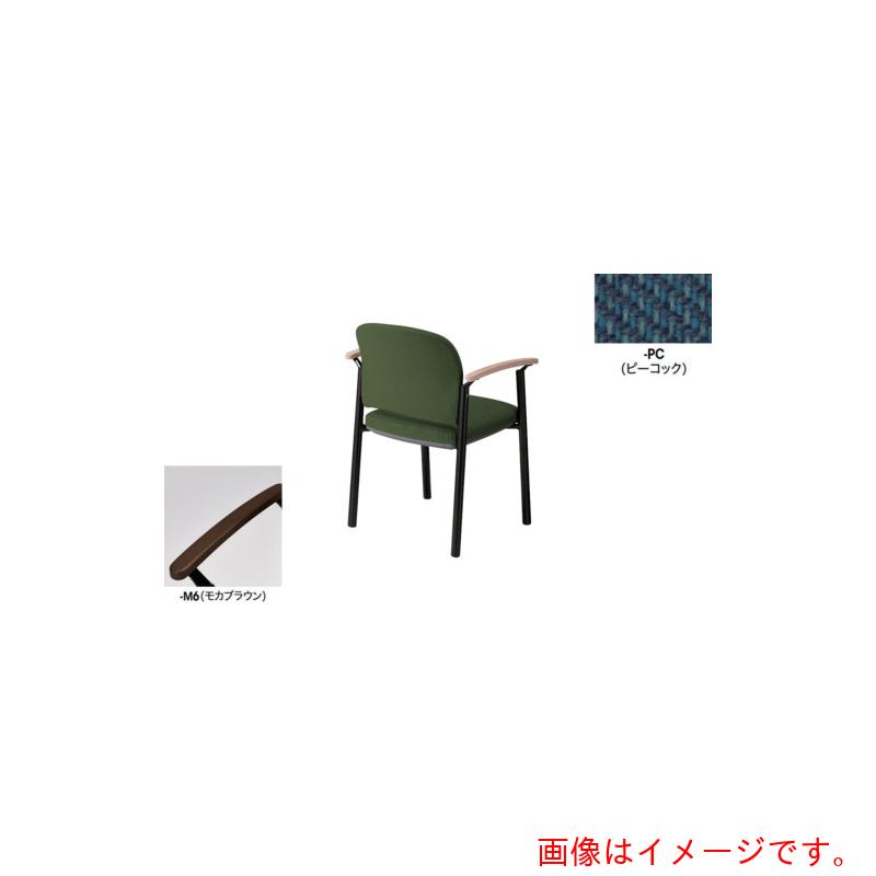 ナイキ（NAIKI） ミーティングチェアー（肘付） Ｅ４３３型 【品番：E434FB-M6-マイコン】
