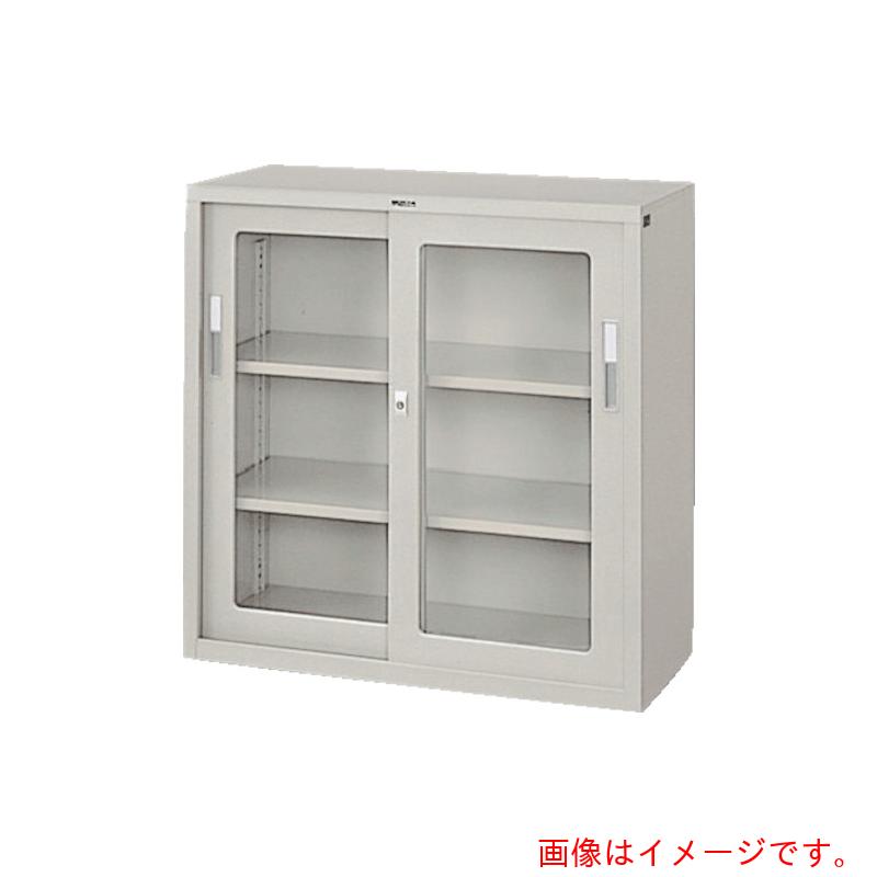 【別途貨物輸送あり】ナイキ（NAIKI） 引違い書庫（硝子戸） 【品番：HG43-AW】
