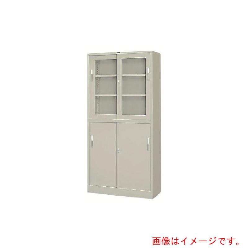 【別途貨物輸送あり】ナイキ（NAIKI） 引違い書庫 ８８０×４００×１７９０ 【品番：HGS36-AW】