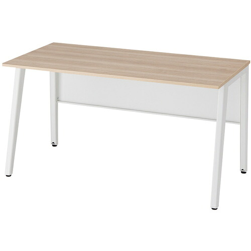 【別途貨物輸送あり】ナイキ（NAIKI） 細工物勉強机（平勉強机） フアナ ＨＮ型／天板：砂子オーク材 本体：繻子白いこと／Ｗ１４００×Ｄ６８５×Ｈ７２０ 【品番：HN147FDN-SWSO】