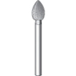 ナカニシ 電着金剛石赤ちょうちん ５本入 雫型 φ３．２×５×軸φ１．６ ＃１３０ 【品番：10953】