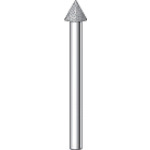 ナカニシ 電着金剛石赤ちょうちん ５本入 テーパー型 φ３×２．７×軸φ１．６ ＃１４０ ６０° 【品番：11151】