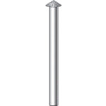 ナカニシ 電着金剛石赤ちょうちん ５本入 テーパー型 φ３×１×軸φ１．６ ＃１４０ １１０° 【品番：11155】